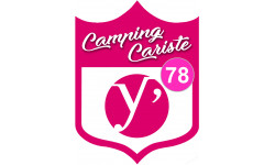 blason camping cariste Yvelines 78 - 15x11.2cm - Sticker/autocollant