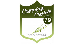 blason camping cariste Deux-sèvres 79 - 10x7.5cm - Sticker/autocollant
