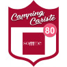 blason camping cariste Somme 80 - 15x11.2cm - Sticker/autocollant