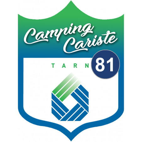 campingcariste Tarn 81 - 20x15cm - Sticker/autocollant