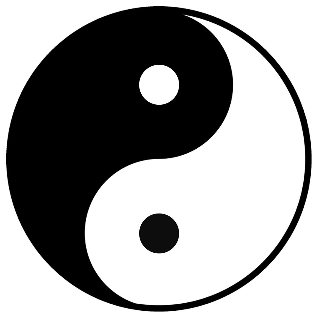 Yin Yang - 10cm - Sticker/autocollant