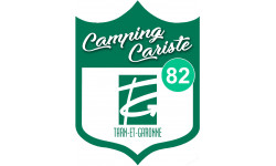 Campingcariste Tarn et Garonne 82 - 10x7.5cm - Sticker/autocollant