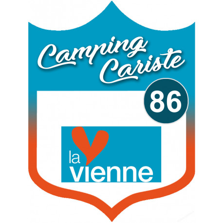 Campingcariste Vienne 86 - 10x7.5cm - Sticker/autocollant