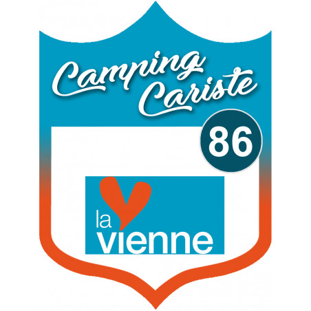 Campingcariste Vienne 86 - 10x7.5cm - Sticker/autocollant