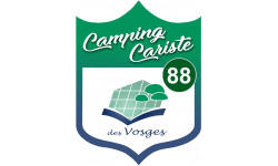 campingcariste Vosges 88 - 15x11.2cm - Sticker/autocollant