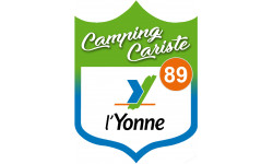 Campingcariste Yonne 89 - 10x7.5cm - Sticker/autocollant