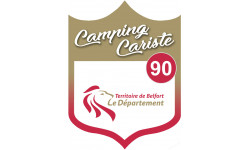 Campingcariste Territoire de Belfort 90 - 10x7.5cm - Sticker/autocollant