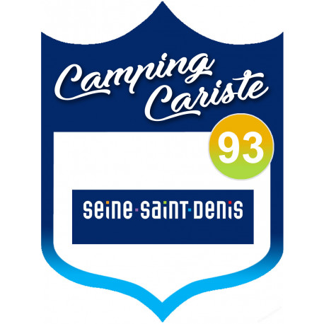 Campingcariste Seine Saint Denis 93 - 10x7.5cm - Sticker/autocollant