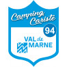 blason camping cariste Val de Marne 94 - 10x7.5cm - Sticker/autocollant