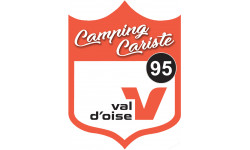 Campingcariste Val d'Oise 95 - 10x7.5cm - Sticker/autocollant