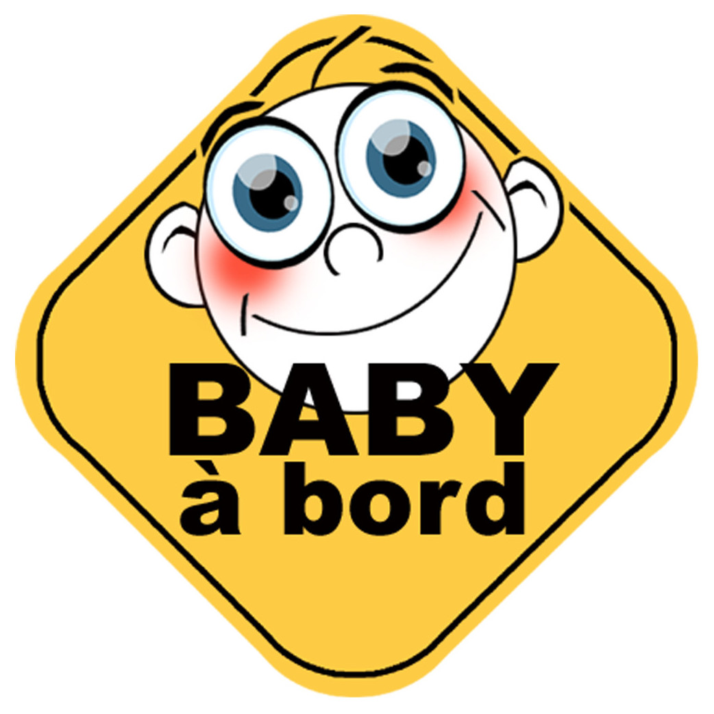 Baby à bord universel - 15cm - Sticker/autocollant