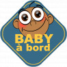 Baby à bord garçon d'origine du sud - 10cm - Sticker/autocollant