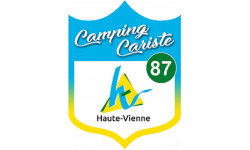 Campingcariste Haute Vienne 87 - 10x7.5cm - Sticker/autocollant