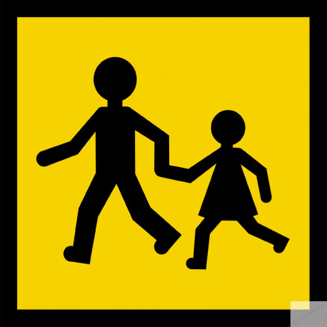 transport d'enfants - 15 cm - Sticker/autocollant
