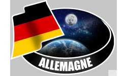 ALLEMAGNE - 15x10cm - Sticker/autocollant