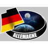 ALLEMAGNE - 15x10cm - Sticker/autocollant