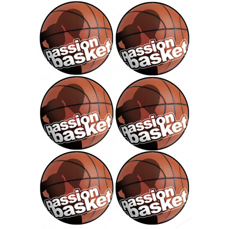 Basket SHOOT - 6X10cm - Sticker/autocollant