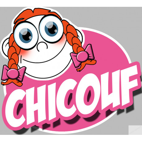 stickers / autocollants "Chicouf fille"