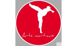 Arts martiaux karaté - 10cm - Sticker/autocollant