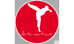 Arts martiaux karaté - 15cm - Sticker/autocollant