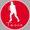 Tennis (5cm) - Sticker/autocollant