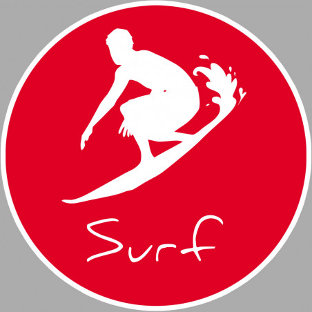 Surf-riding - 5cm - Sticker/autocollant