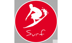 Surf-riding - 15cm - Sticker/autocollant