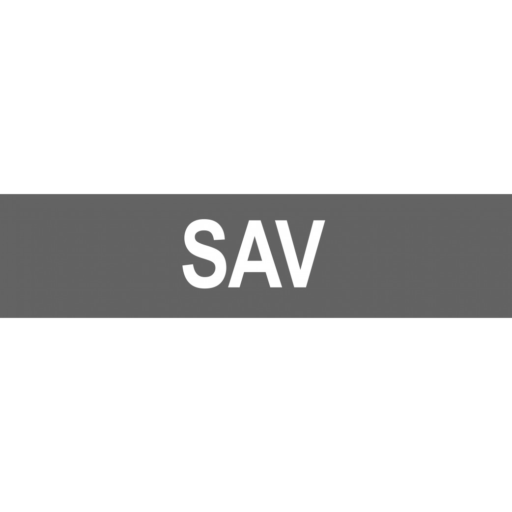 local SAV gris - 15x3.5cm - Sticker/autocollant