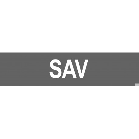 local SAV gris - 15x3.5cm - Sticker/autocollant