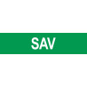 local SAV vert - 15x3.5cm - Sticker/autocollant