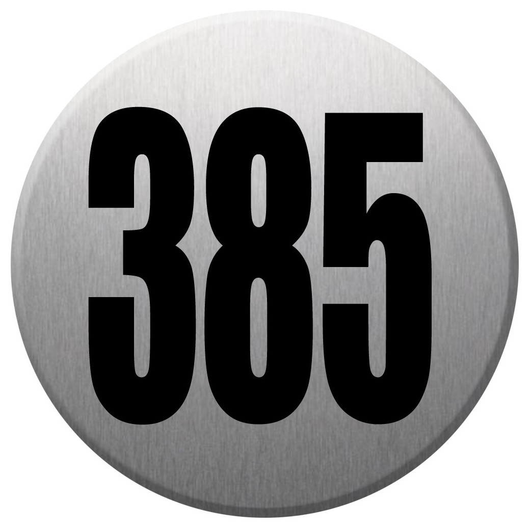 numéroderue385 gris brossé - 10cm - Sticker/autocollant