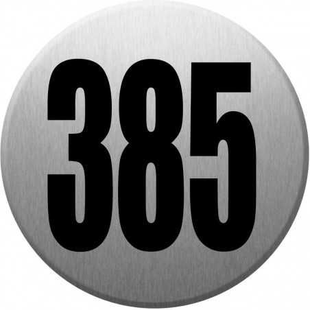 numéroderue385 gris brossé - 10cm - Sticker/autocollant
