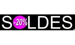 solde design 20% - 21x4,4cm - Sticker/autocollant