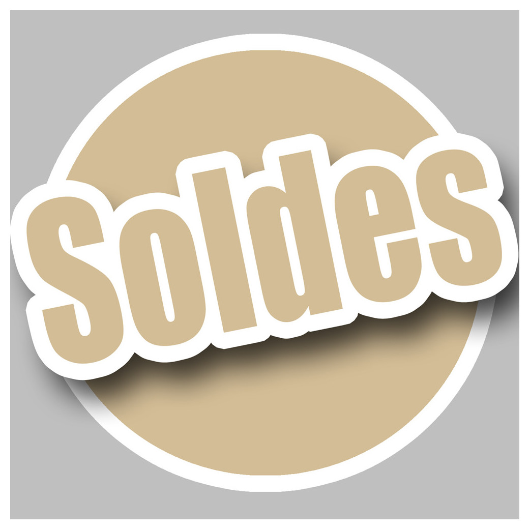 solde couleur imitation OR - 15cm - Sticker/autocollant