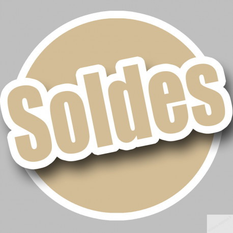 solde couleur imitation OR - 15cm - Sticker/autocollant