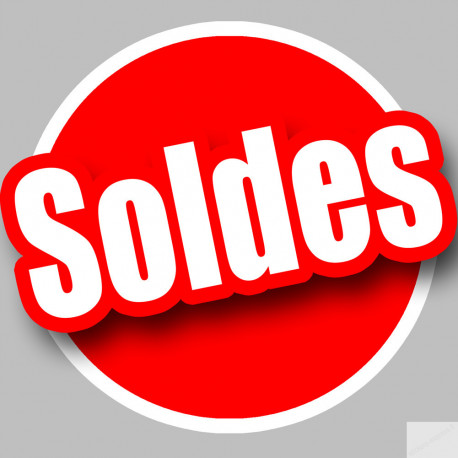 solde Rouge - 15cm - Sticker/autocollant