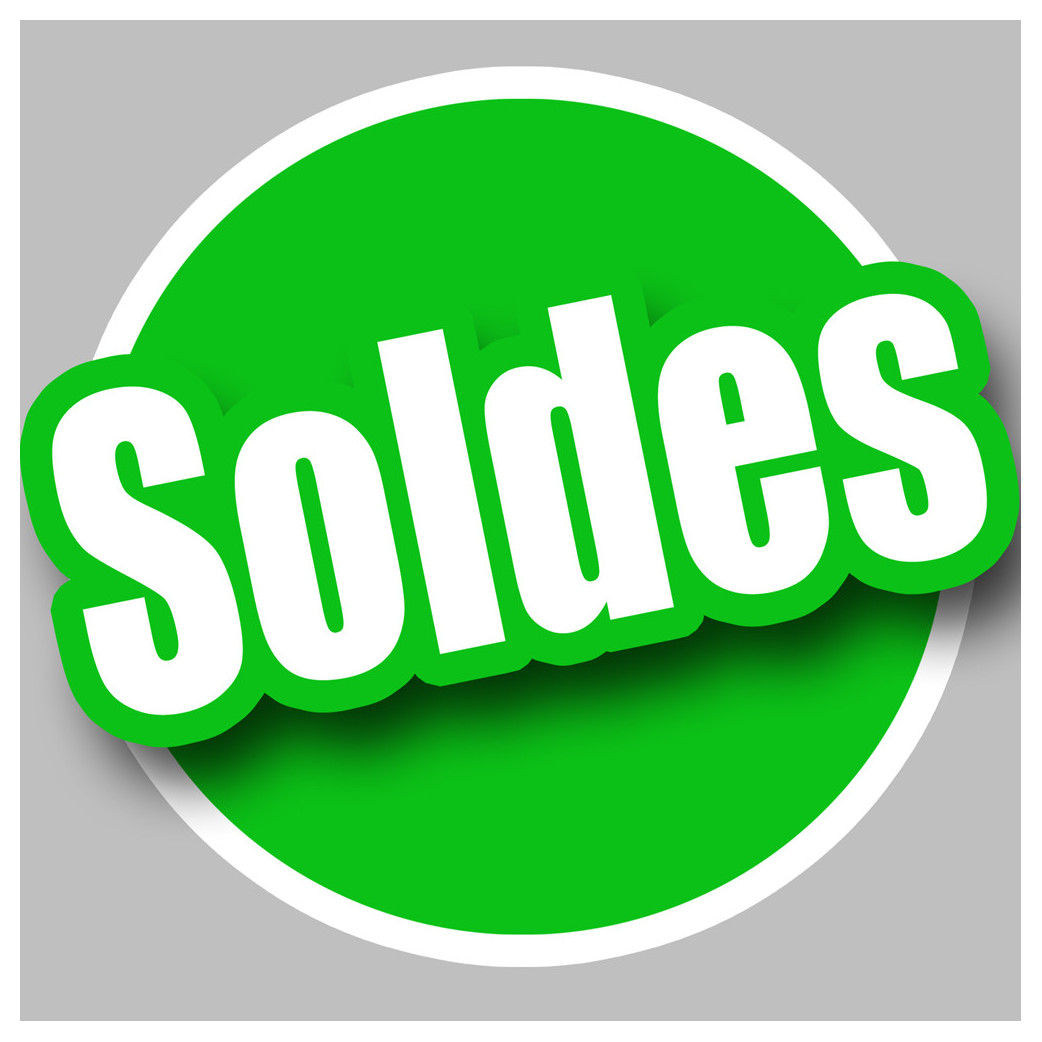 solde VERT - 15cm - Sticker/autocollant
