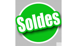 solde VERT - 15cm - Sticker/autocollant