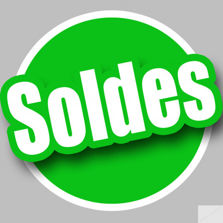 solde VERT - 15cm - Sticker/autocollant