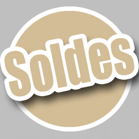 solde couleur imitation OR - 10cm - Sticker/autocollant