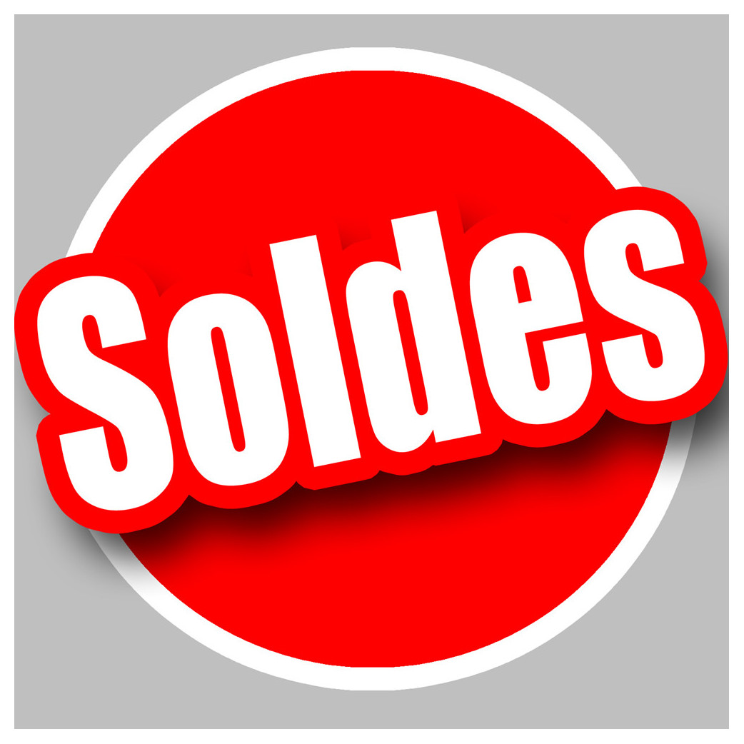 solde Rouge - 10cm - Sticker/autocollant