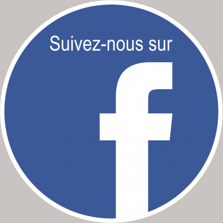 Facebook - 10cm - Sticker/autocollant