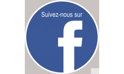 Facebook - 20cm - Sticker/autocollant