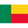 Drapeau Bénin - 19.5x13cm - Sticker/autocollant