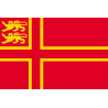 drapeau Normand avec Lions - 1 autocollant 19.5X13 cm - Sticker/autocollant