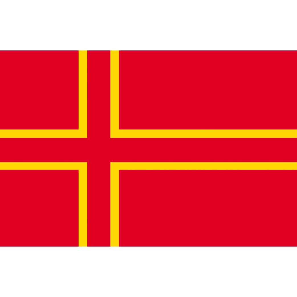 drapeau officiel Normand - 1 autocollant 5X3.3cm - Sticker/autocollant