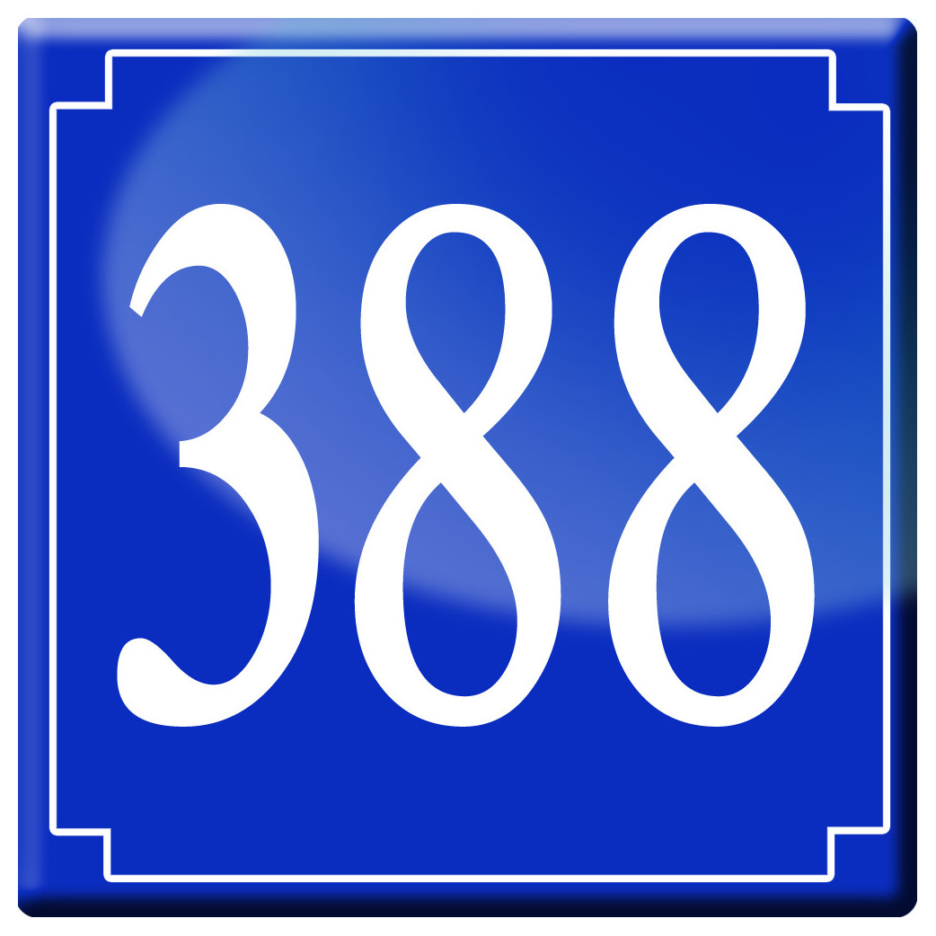 numéroderue388 classique - 10cm - Sticker/autocollant