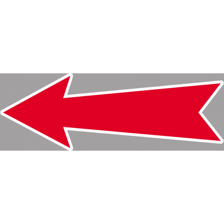 flèche détourée universelle - 29x10cm - Sticker/autocollant