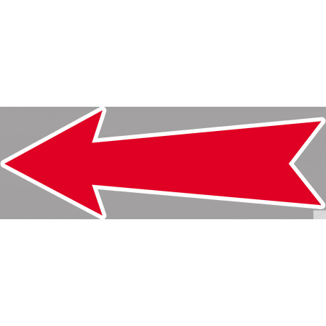 flèche détourée universelle - 20x7cm - Sticker/autocollant