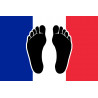 sticker / autocollant : Pieds noirs drapeau Français - 15cm - Sticker/autocollant